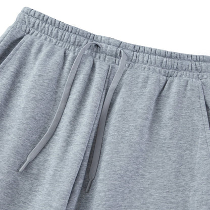 Men's French Terry Mid Rise Relaxed Tapered Fit Classic Print Knit Joggers - Giordano