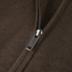 Men's Full - Zip Mock Neck Textured Knit Cardigan S - Shop Giordano