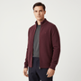Men's Full - Zip Mock Neck Textured Knit Cardigan S - Shop Giordano