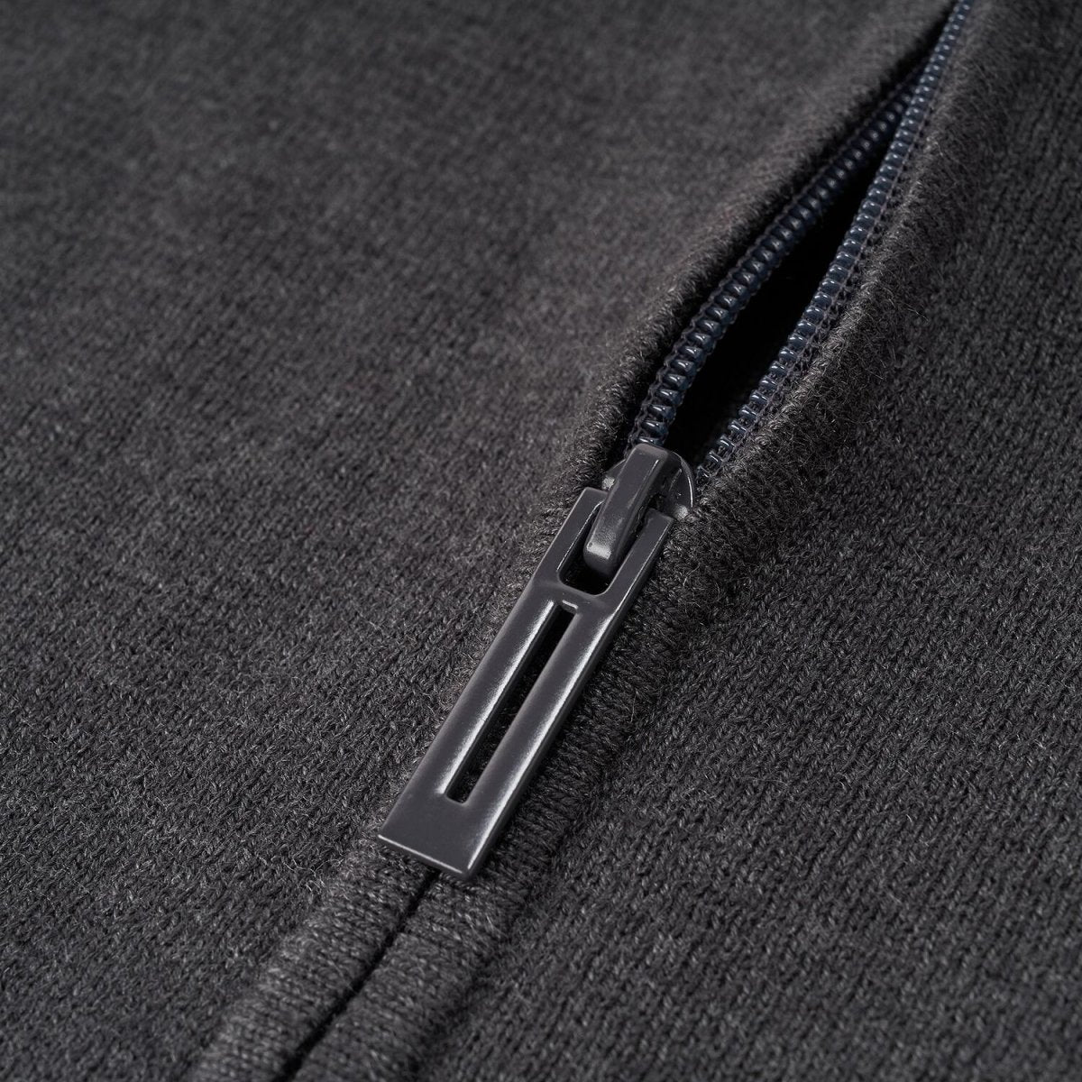 Men's Full - Zip Mock Neck Textured Knit Cardigan S - Shop Giordano