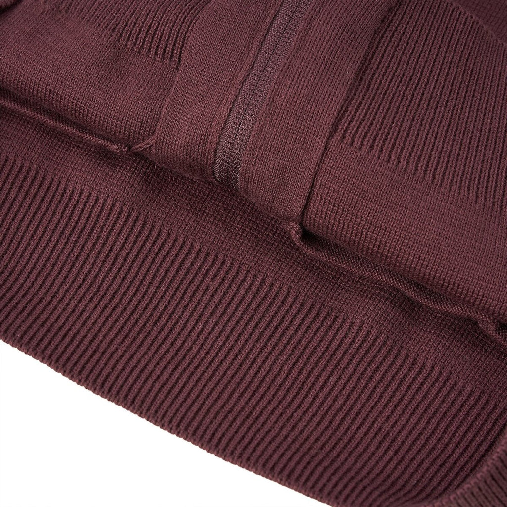 Men's Full - Zip Mock Neck Textured Knit Cardigan S - Shop Giordano