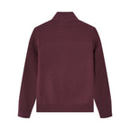 Men's Full - Zip Mock Neck Textured Knit Cardigan S - Shop Giordano