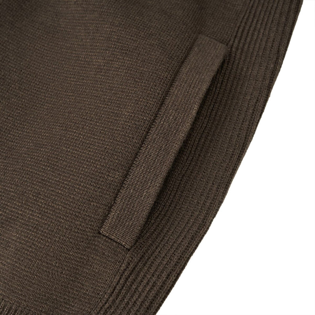 Men's Full - Zip Mock Neck Textured Knit Cardigan S - Shop Giordano