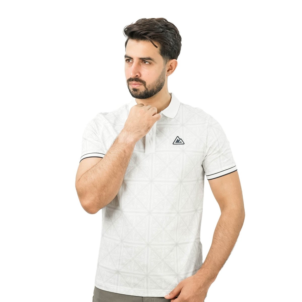 Giordano Men's G-Motion Full Print Cotton Polo - Premium Polo