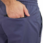 Giordano Men's G-Motion Polyester Plain Weave Mid Rise Regular Tapered Fit Elastic Waist Jogger - Premium Joggers