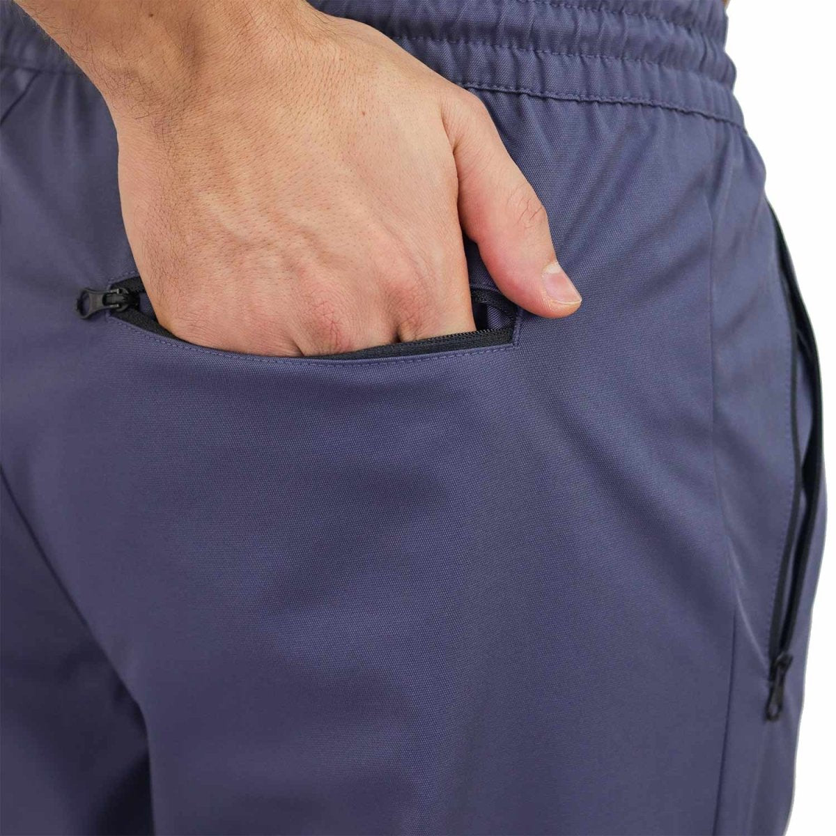 Giordano Men's G-Motion Polyester Plain Weave Mid Rise Regular Tapered Fit Elastic Waist Jogger - Premium Joggers