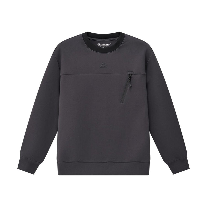 Giordano Men's G-Motion Relaxed Fit Interlock Pullover - Premium Sweaters