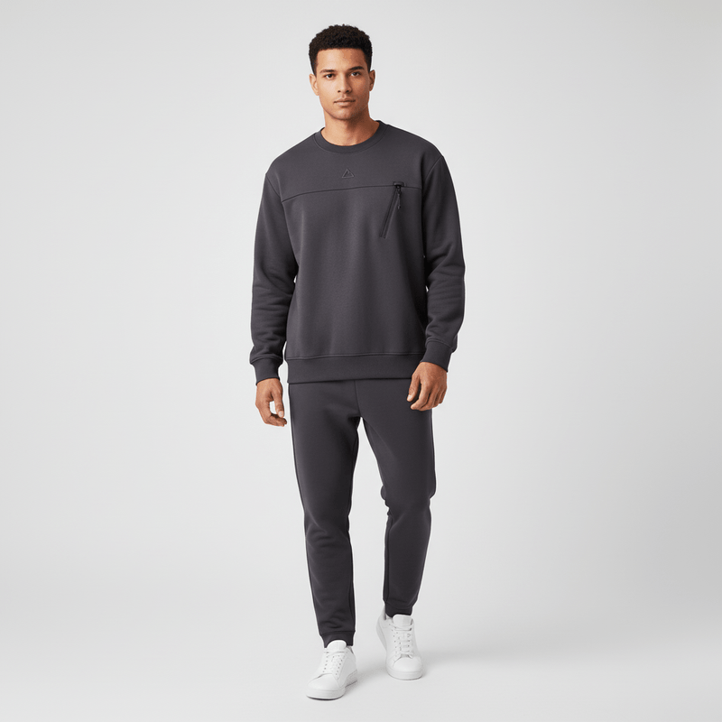 Giordano Men's G-Motion Relaxed Fit Interlock Pullover - Premium Sweaters
