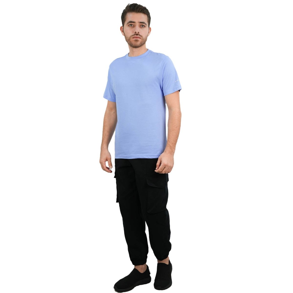 Men's Giordano Cotton Crewneck Slim Fit Tee - Short Sleeve - Giordano
