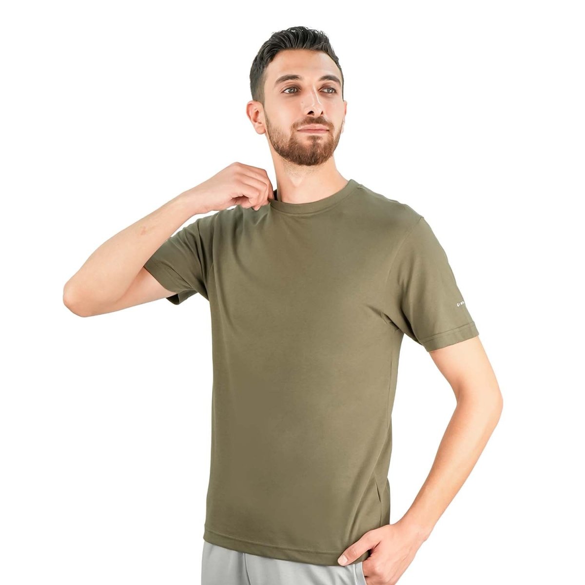 Men's Giordano Cotton Crewneck Slim Fit Tee - Short Sleeve - Giordano