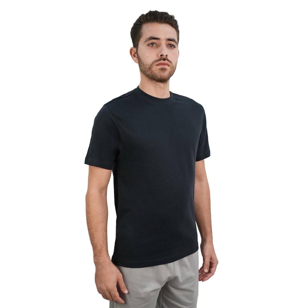 Men's Giordano Cotton Crewneck Slim Fit Tee - Short Sleeve - Giordano