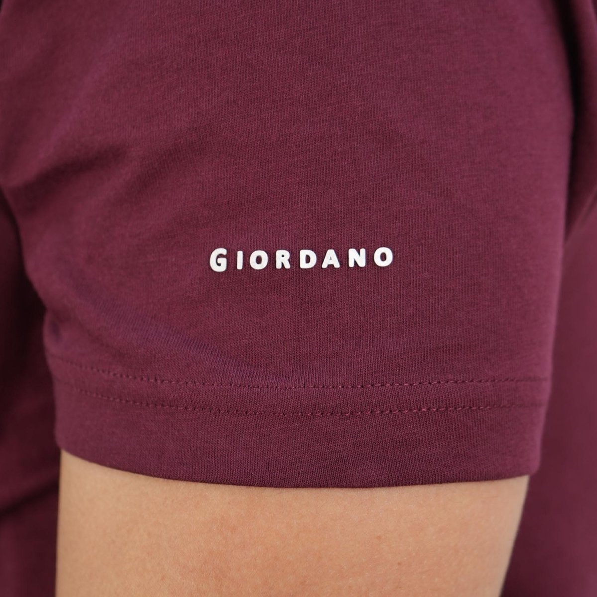 Men's Giordano Cotton Crewneck Slim Fit Tee - Short Sleeve - Giordano