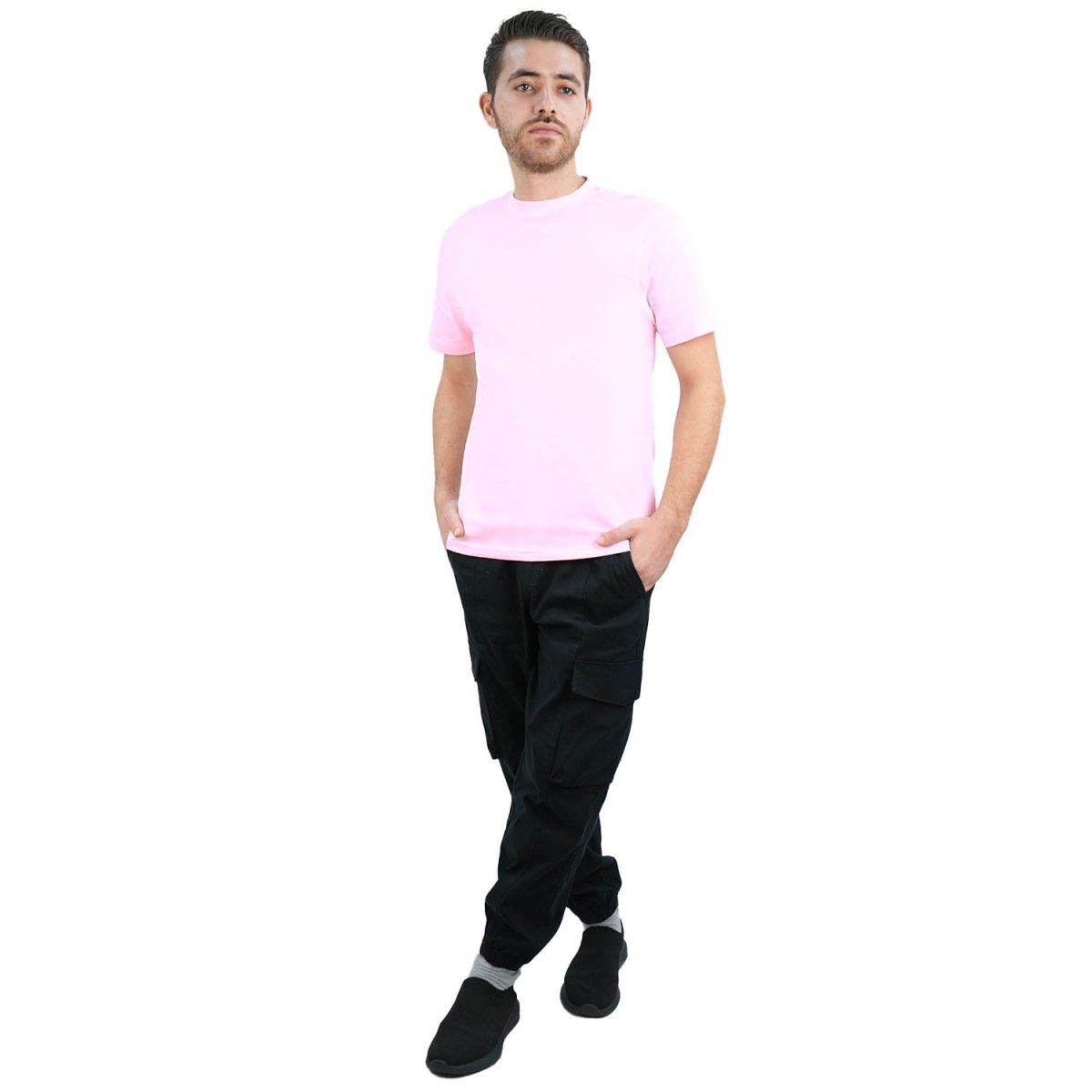 Men's Giordano Cotton Crewneck Slim Fit Tee - Short Sleeve - Giordano