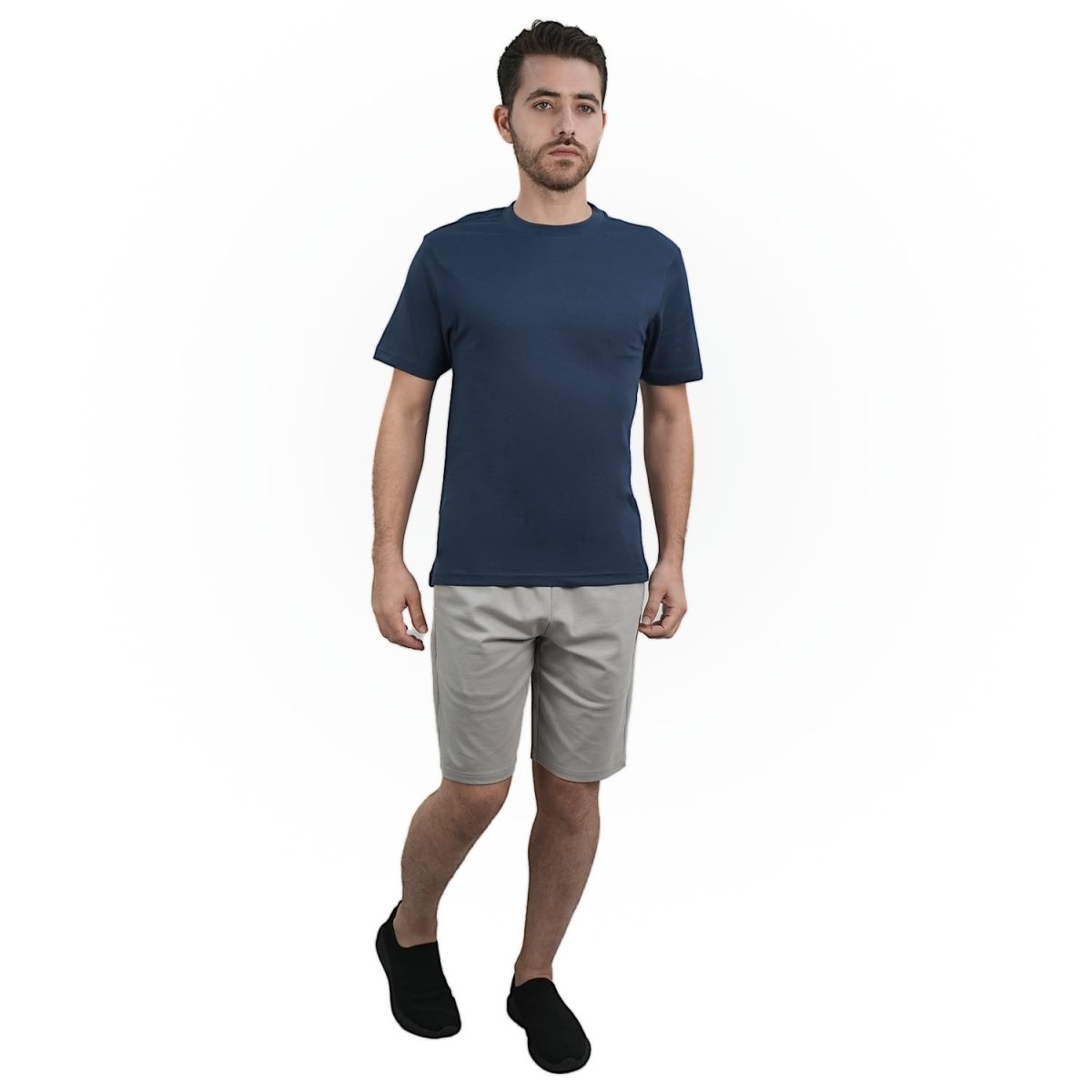 Men's Giordano Cotton Crewneck Slim Fit Tee - Short Sleeve - Giordano