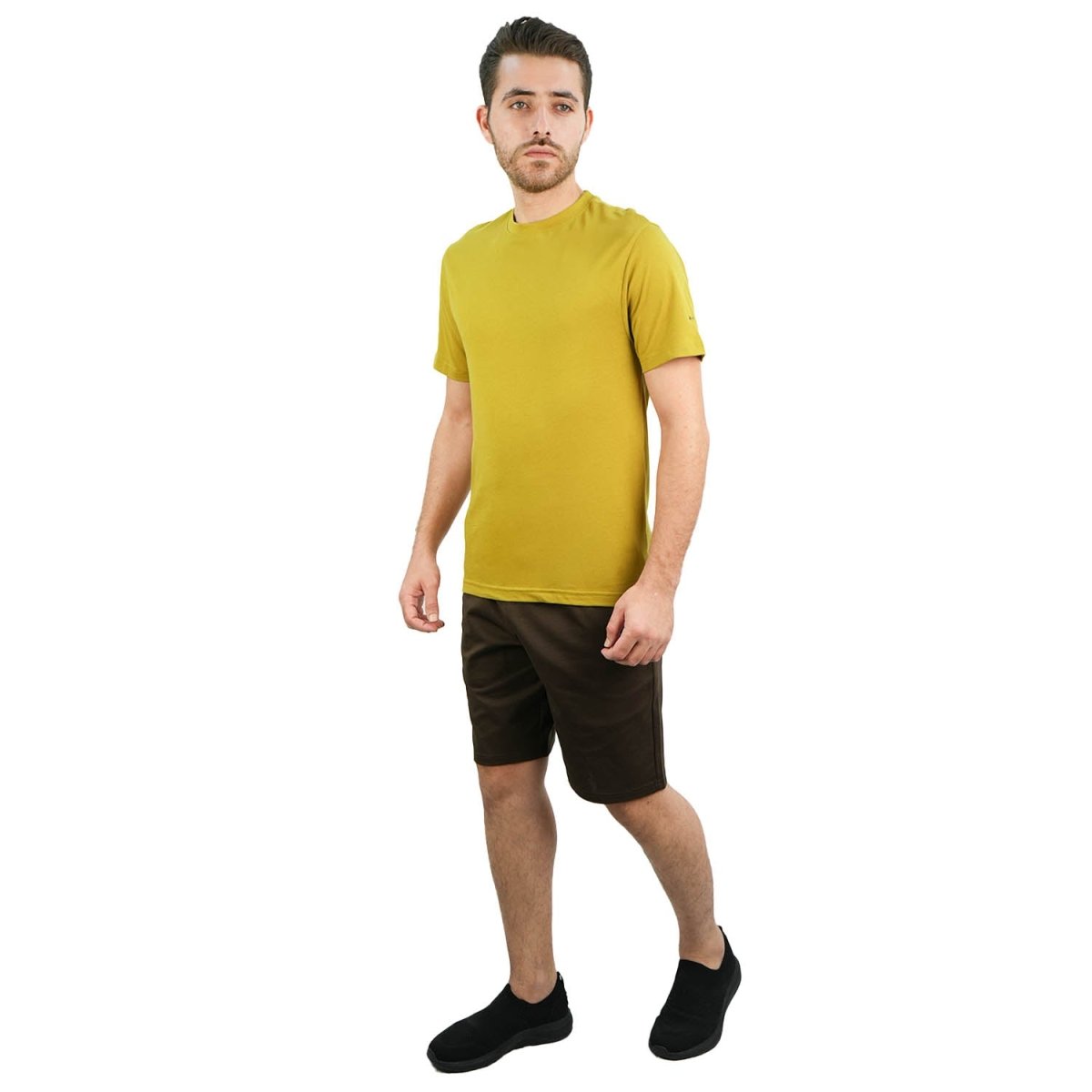 Men's Giordano Cotton Crewneck Slim Fit Tee - Short Sleeve - Giordano