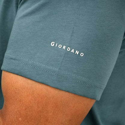 Men's Giordano Cotton Crewneck Slim Fit Tee - Short Sleeve - Giordano
