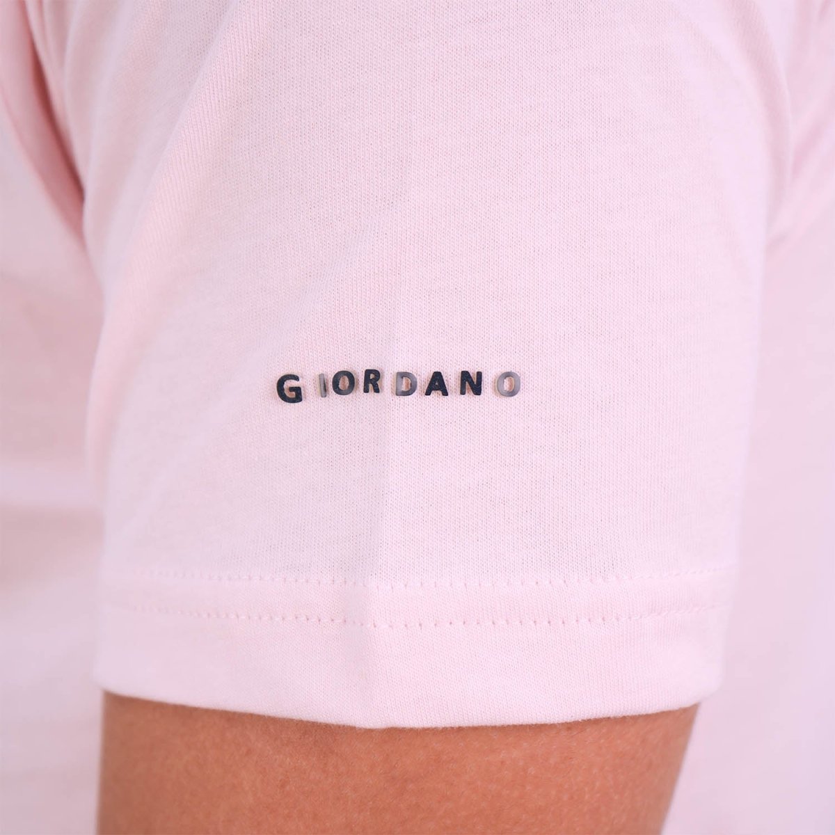Men's Giordano Cotton Crewneck Slim Fit Tee - Short Sleeve - Giordano