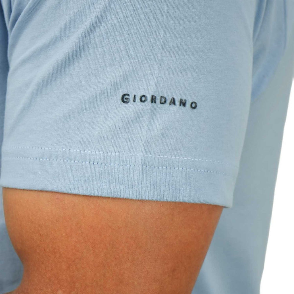 Giordano Men's Giordano Cotton Crewneck Slim Fit Tee - Short Sleeve - Premium Tee