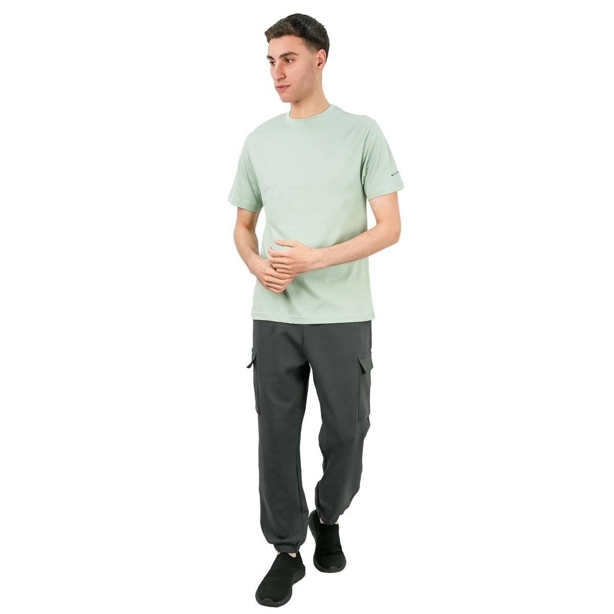 Men's Giordano Cotton Crewneck Slim Fit Tee - Short Sleeve - Giordano