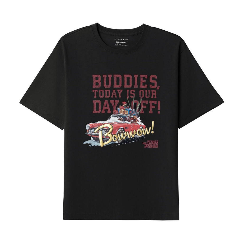 Men’S Graphic Print Cotton Jersey Tee – Relaxed Fit S - Shop Giordano