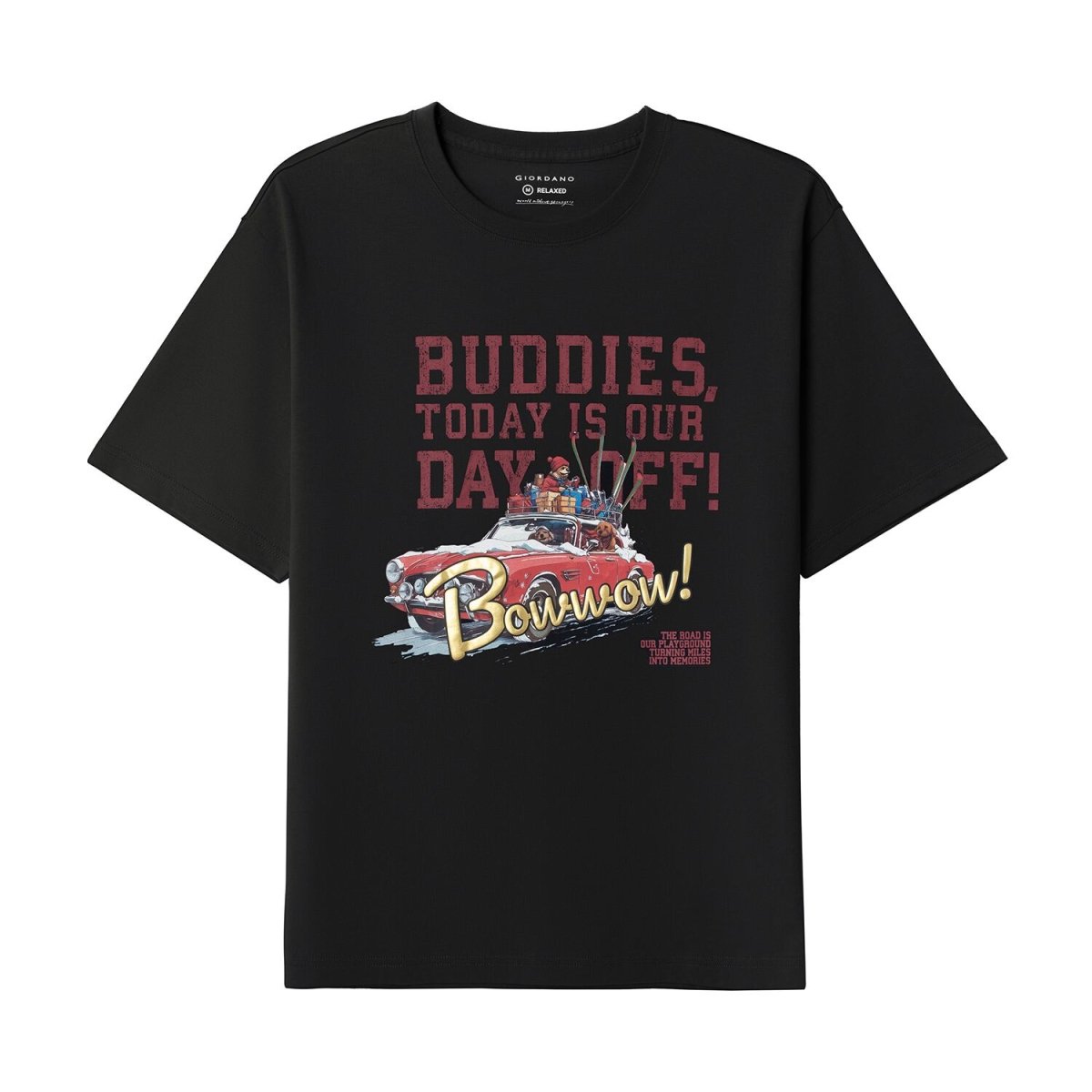 Men’S Graphic Print Cotton Jersey Tee – Relaxed Fit S - Shop Giordano