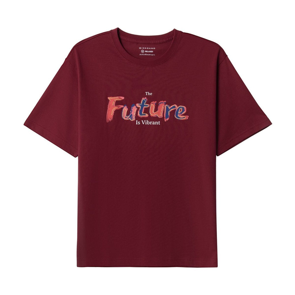 Men’S Graphic Print Cotton Jersey Tee – Relaxed Fit S - Shop Giordano