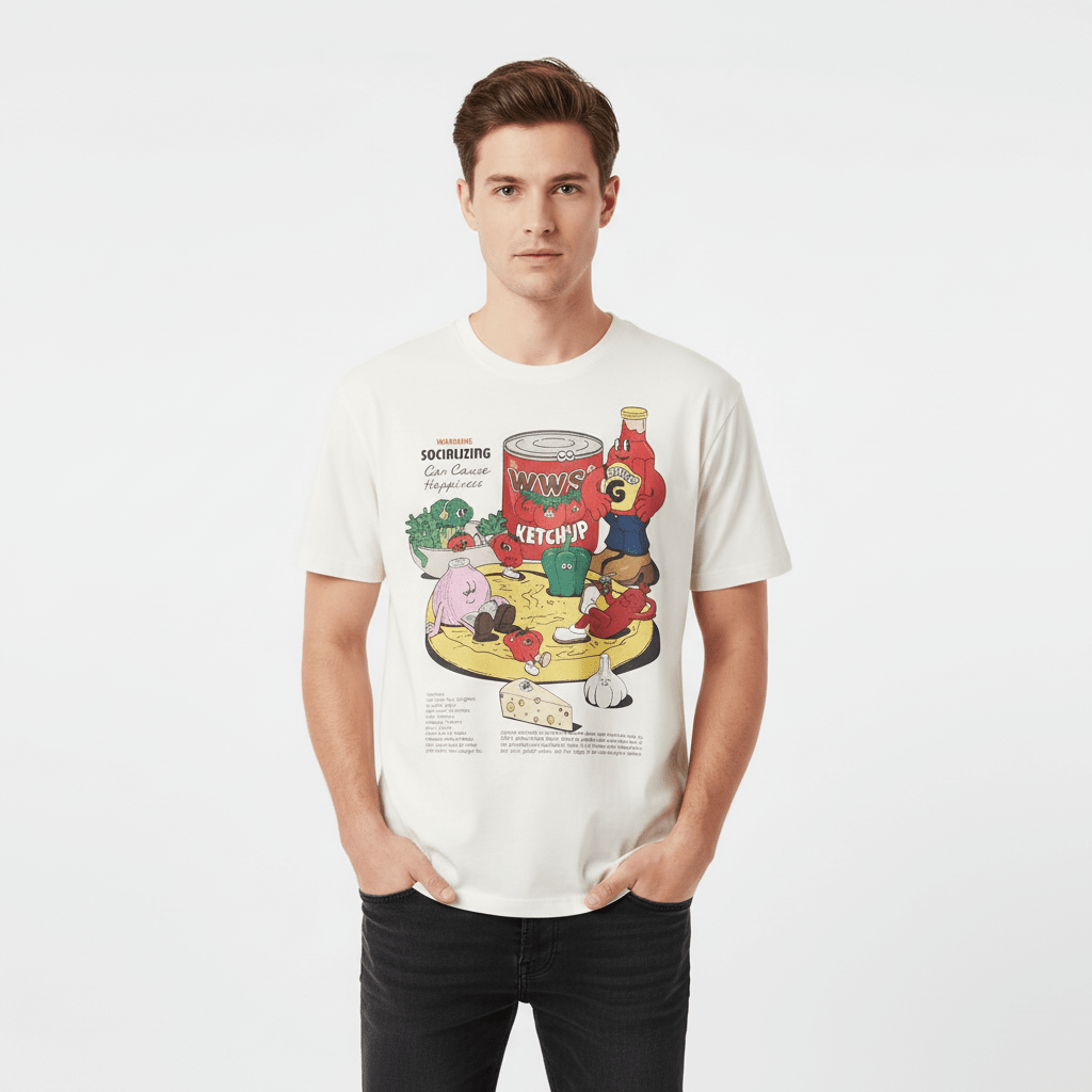 Men’S Graphic Print Cotton Jersey Tee – Relaxed Fit S - Shop Giordano