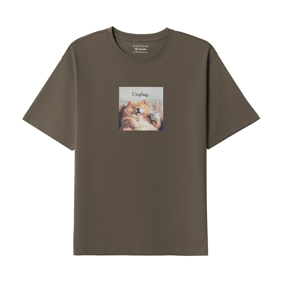 Men’S Graphic Print Cotton Jersey Tee – Relaxed Fit S - Shop Giordano