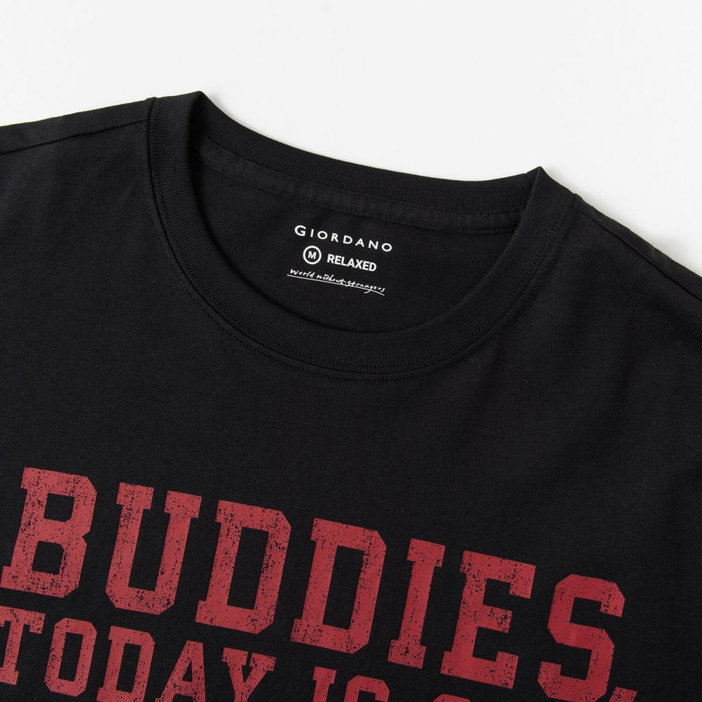 Men’S Graphic Print Cotton Jersey Tee – Relaxed Fit S - Shop Giordano