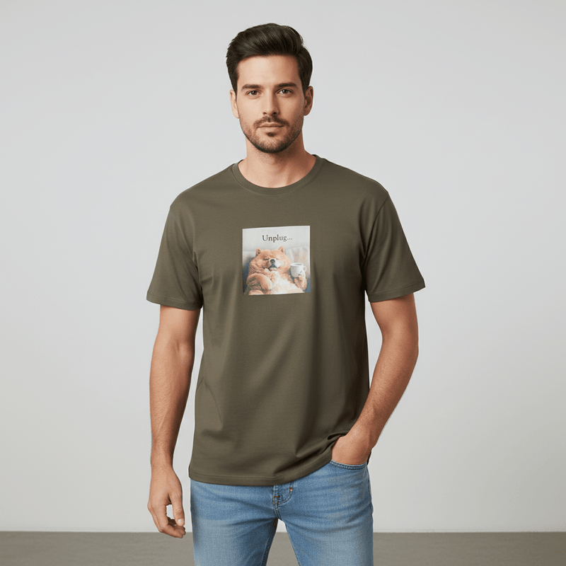 Men’S Graphic Print Cotton Jersey Tee – Relaxed Fit S - Shop Giordano