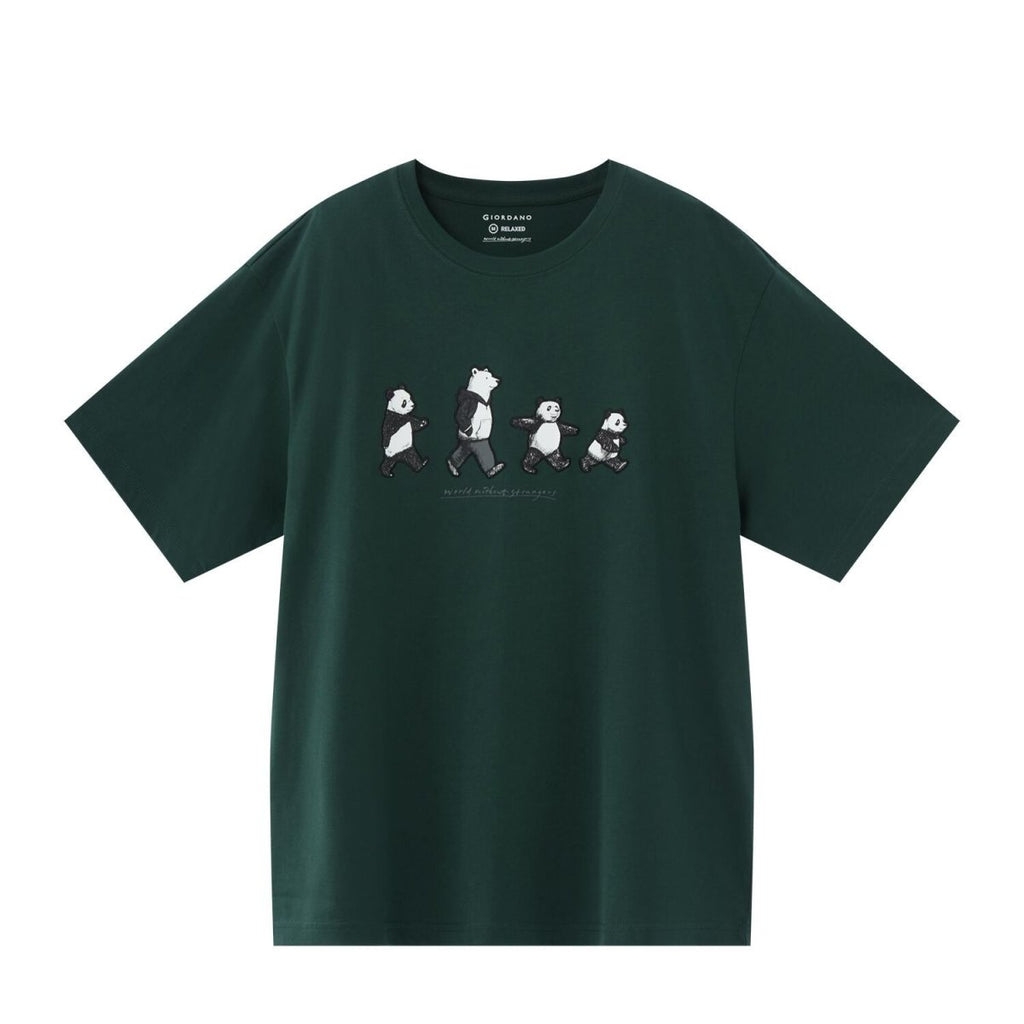 Men’S Graphic Print Cotton Jersey Tee – Relaxed Fit S - Shop Giordano