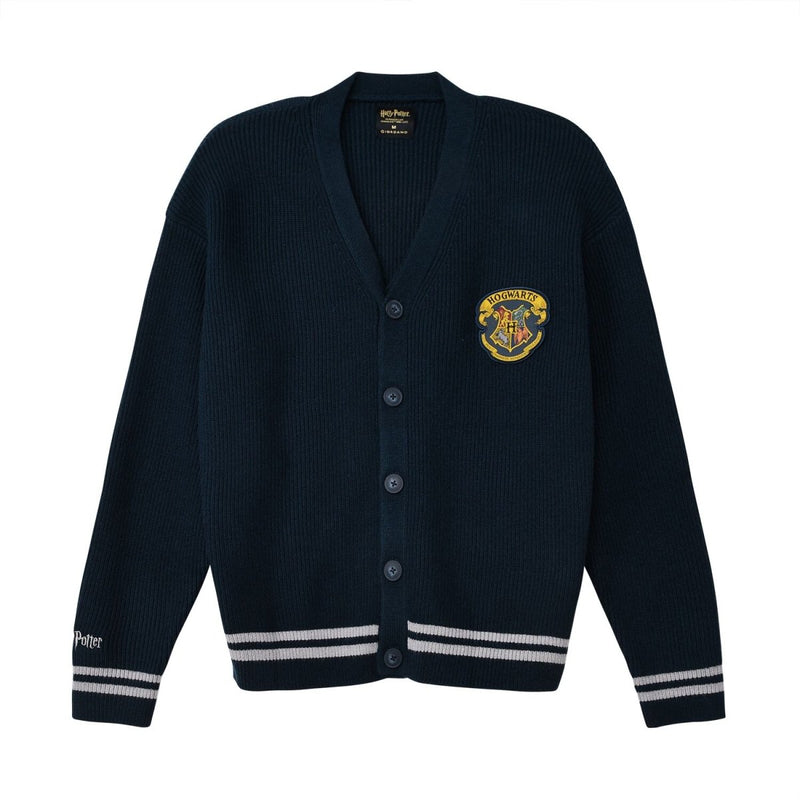 Giordano Men's Harry Potter V-Neck Button Cardigan With Textured Knit - Limited Edition Collection - Premium Cardigans
