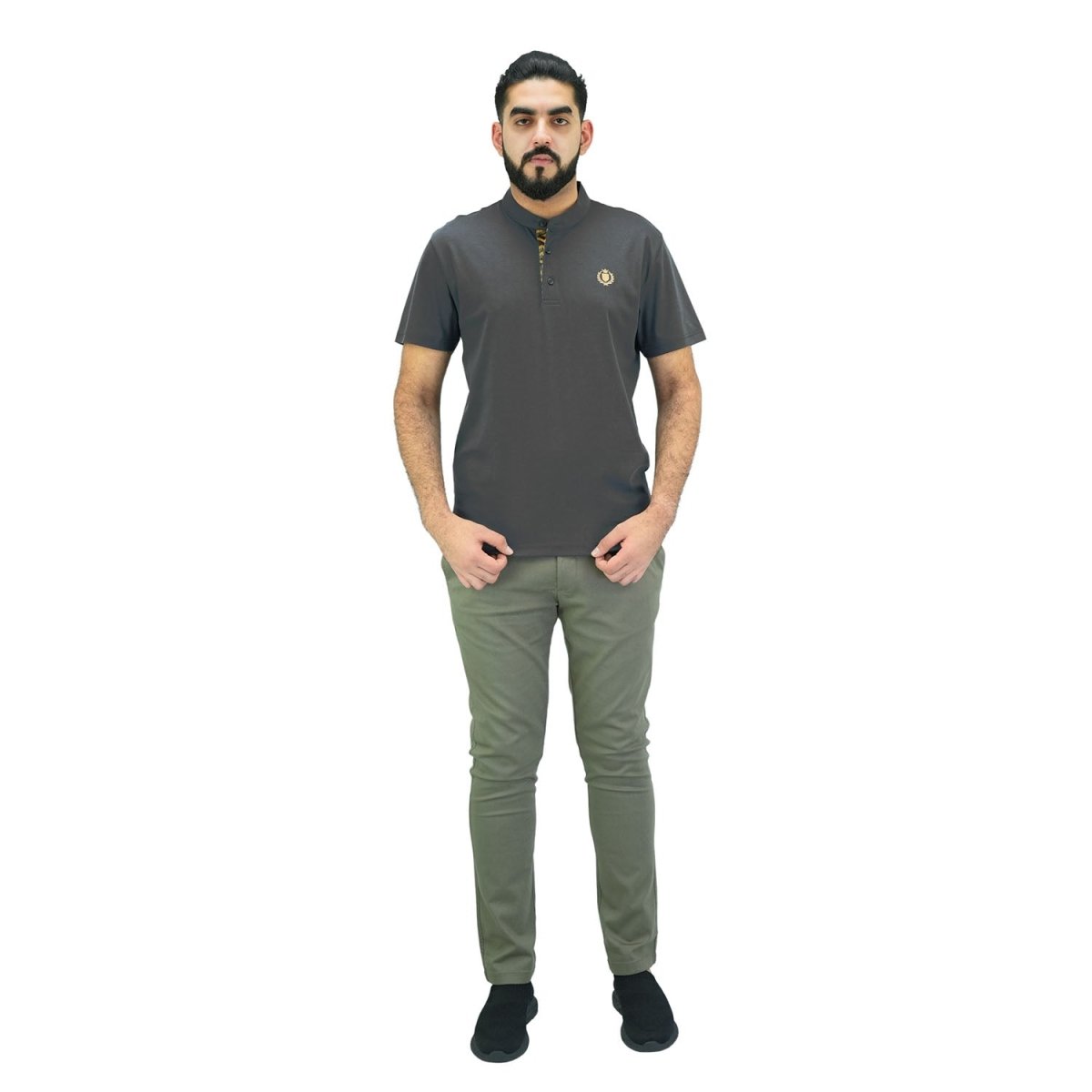 Men's Henley Tee | Slim Fit Cotton Comfort - Giordano