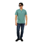 Men's Henley Tee With Lion Embroidery S - Shop Giordano