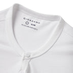 Giordano Men's Henley Tee with Lion Embroidery - Premium Tee