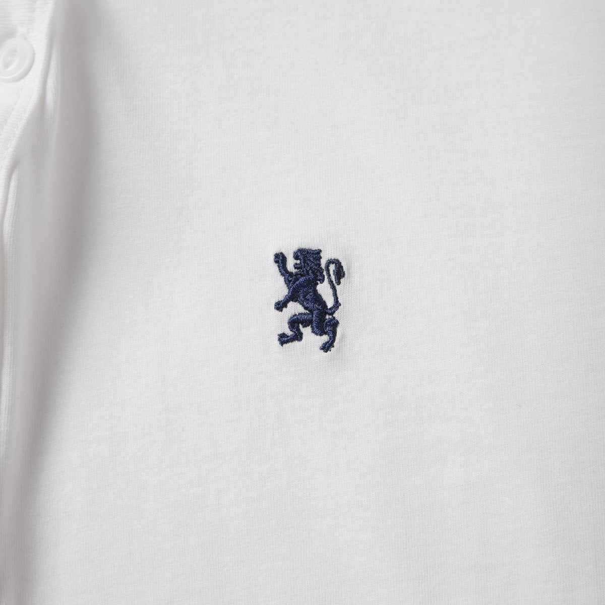 Giordano Men's Henley Tee with Lion Embroidery - Premium Tee