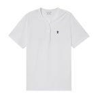 Giordano Men's Henley Tee with Lion Embroidery - Premium Tee