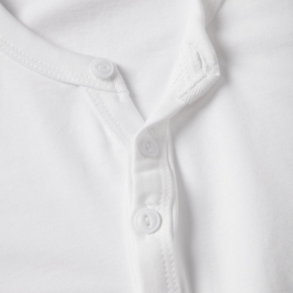 Giordano Men's Henley Tee with Lion Embroidery - Premium Tee