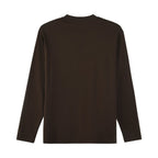 Giordano Men's Interlock Crew Neck Long Sleeve Slim Fit Embroidery Liquid Touch Smart Collar Tees - Premium Tee