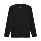 Men’S Interlock Crew Neck Long Sleeve Slim Fit Embroidery Liquid Touch Smart Collar Tees S - Shop Giordano