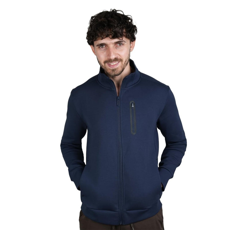 Men’S Interlock Slim Fit Full - Zip Knit Jacket S - Shop Giordano