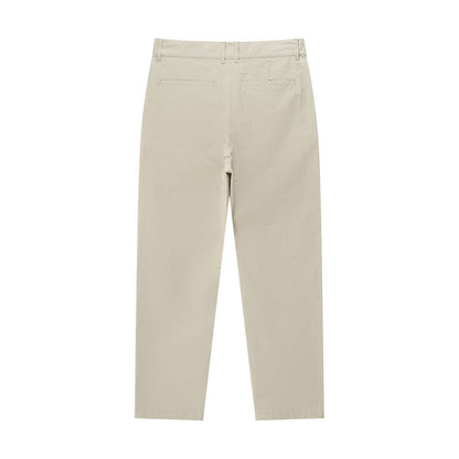 Men's Khaki Pants: Regular Tapered Fit, Cotton Blend - Giordano