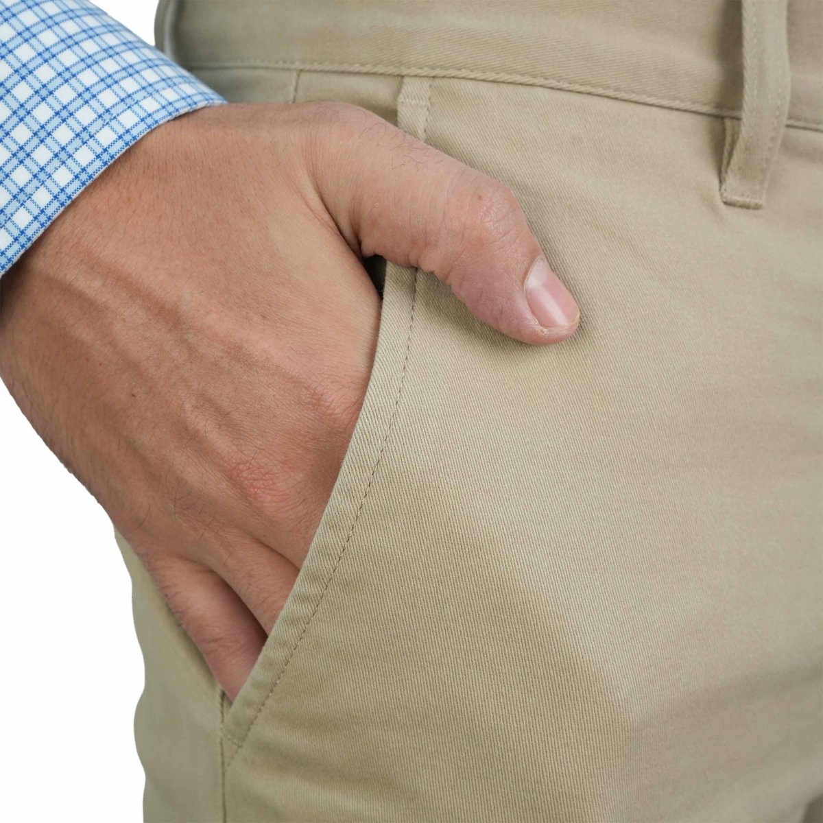 Men's Khaki Pants: Skinny Tapered Fit, Cotton Stretch 30 - Shop Giordano
