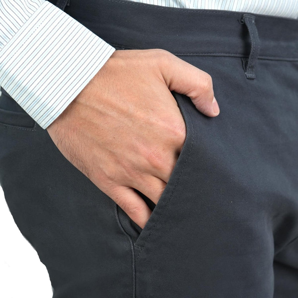 Men's Khaki Pants: Skinny Tapered Fit, Cotton Stretch 30 - Shop Giordano