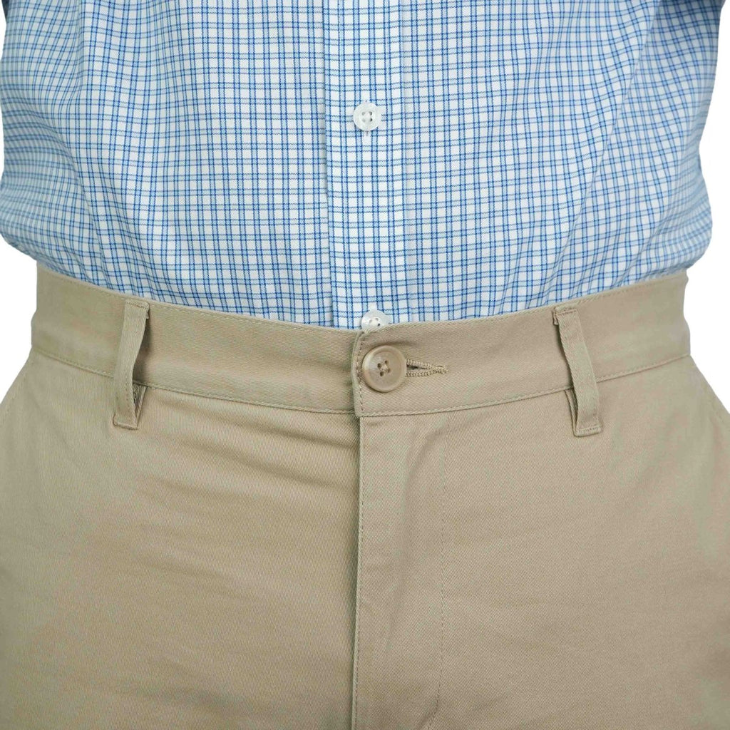 Men's Khaki Pants: Skinny Tapered Fit, Cotton Stretch 30 - Shop Giordano