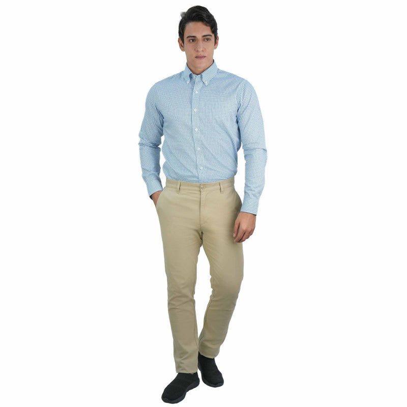 Men's Khaki Pants: Skinny Tapered Fit, Cotton Stretch 30 - Shop Giordano