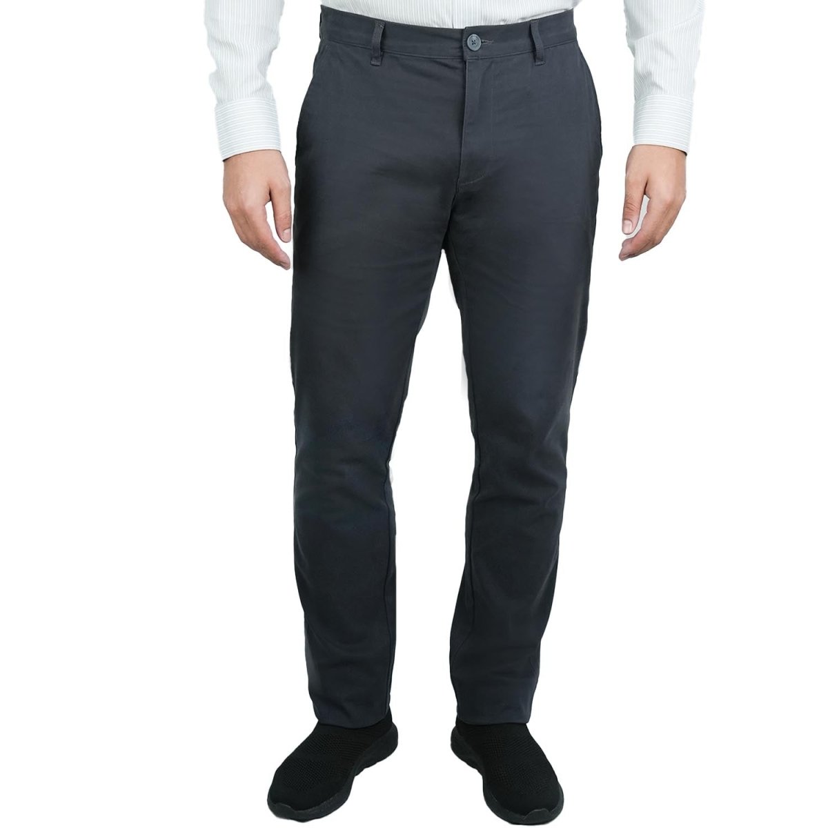 Men's Khaki Pants: Skinny Tapered Fit, Cotton Stretch 30 - Shop Giordano