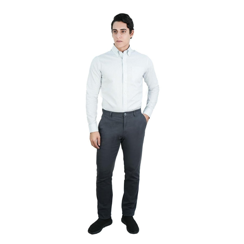 Men's Khaki Pants: Skinny Tapered Fit, Cotton Stretch 30 - Shop Giordano