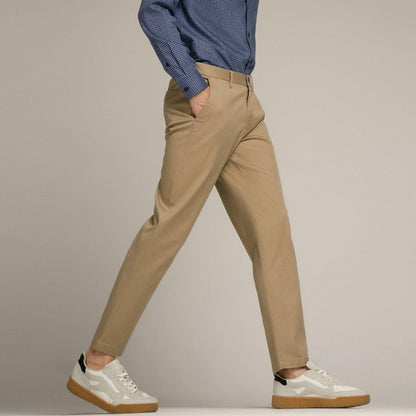 Men's Khakis: Regular Tapered Fit, All - Day Softness - Giordano