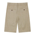 Giordano Men's Linen Cotton Bermuda Shorts: Slim Fit, Elastic Waist - Premium Shorts